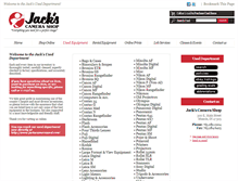 Tablet Screenshot of jackscameraused.com